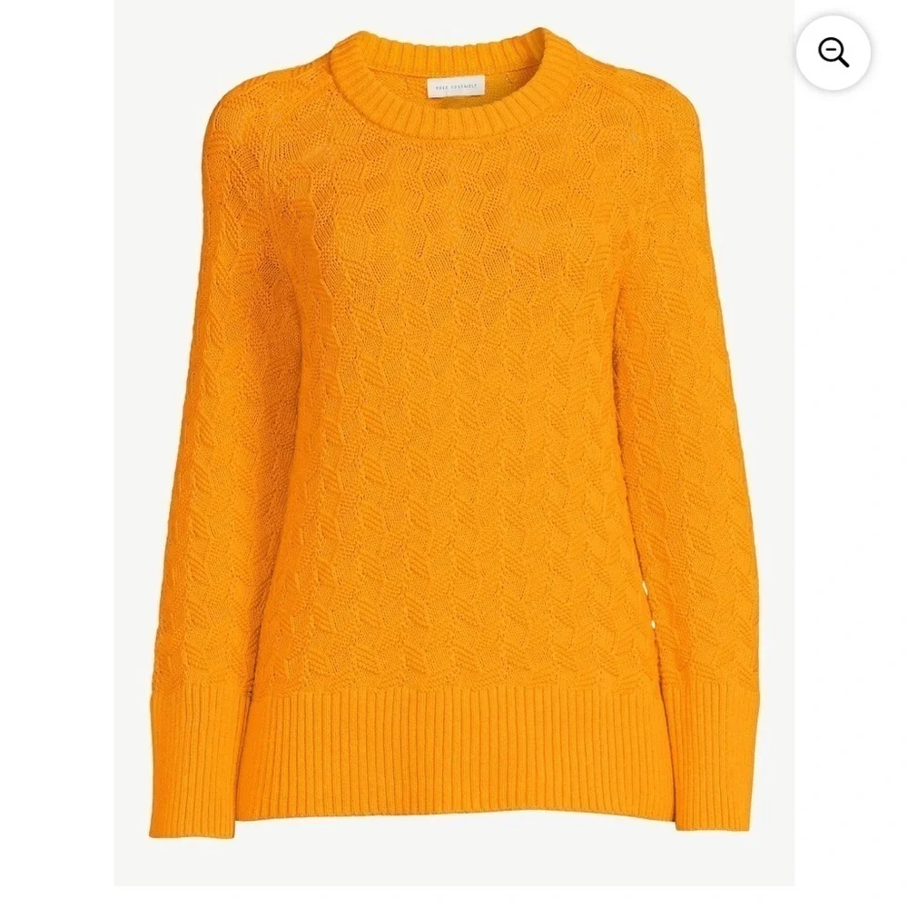 Free Assembly Crew Neck Sweater Extra Large Cadmium Yellow